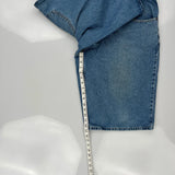 Macro Denim Shorts - 34W 11L Blue Denim