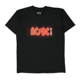 Pwr/Up Ac/Dc Band T-Shirt - Large Black Cotton
