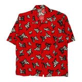 Wwe Short Sleeve Shirt - Large Red Cotton