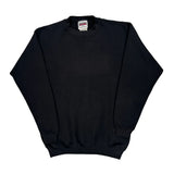 Blank Brittania Sweatshirt - Medium Black Cotton