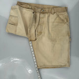 Wrangler Carpenter Shorts - 36W 9L Beige Cotton