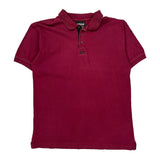 Adidas Polo Shirt - Medium Red Cotton