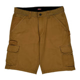 Dickies Cargo Shorts - 33W 10L Brown Cotton