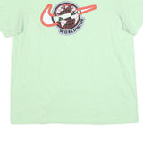 NIKE Mens Green Worldwide Graphic T-Shirt L Short Sleeve Crew Neck Cotton Blend