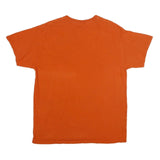 NFL Mens Orange Denver Broncos Graphic T-Shirt L Short Sleeve Crew Neck