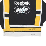 CCM Mens Black & Yellow École Evolutech Graphic T-Shirt XL Long Sleeve V-Neck