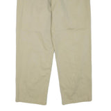 NAUTICA Mens Relaxed Beige Cotton Blend Zip Trousers W38 L32 Casual Classic