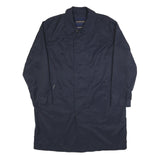 MCGREGOR Mens Navy Blue Classic Jacket L Polyester Blend Button Closure Plain