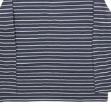 KINGFIELD Mens Blue & White Patterned Cotton Blend Jumper Half Zip Crew Neck M