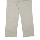 CALVIN KLEIN JEANS Mens Regular Fit Beige Cotton Blend Zip Trousers W33 L28