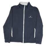 NAUTICA Mens Navy Zip Jacket L Cotton Blend Casual Lightweight Warm