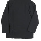 ALPHA INDUSTRIES Mens Black Flight Jacket XS Polyester Blend Zip Hooded Plain