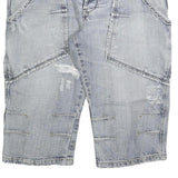SAMS JEANS Mens Shorts Blue Casual XL W38 Large Pockets Cotton Blend