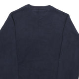 TOMMY HILFIGER Mens Navy Patterned Cotton Crew Neck Basic Knit Jumper S