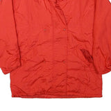 SECRET Womens Red Jacket L Polyester Blend Plain Zip Casual Lightweight
