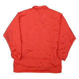 SECRET Womens Red Jacket L Polyester Blend Plain Zip Casual Lightweight