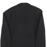 FREY Mens Black Classic Jacket M Woven Plain Button Closure