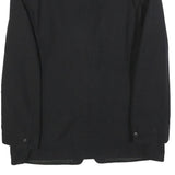 FREY Mens Black Classic Jacket M Woven Plain Button Closure