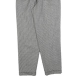LADY BOWDEN Womens Wool Blend Regular Straight Trousers W26 L30 Black & White