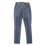 LEVI'S Womens Blue Slim Skinny Denim Medium W25 L29 Classic Fit Zipped Jeans