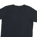 GILDAN Mens Black American Flag Graphic V-Neck T-Shirt M Short Sleeve Cotton