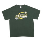 GILDAN Mens Green Baylor Texas Bowl Graphic T-Shirt L Short Sleeve Crew Neck