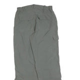 CELCIUS Mens Polyester Blend Grey Regular Cargo Trousers W30 L30 Outdoor Zip