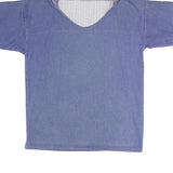 Womens Blue Hooded Pullover Hoodie S Cotton Blend Relaxed Fit Casual Style