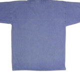 Womens Blue Hooded Pullover Hoodie S Cotton Blend Relaxed Fit Casual Style