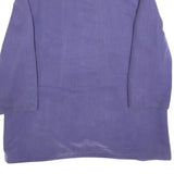 Womens Purple Button Jacket UK 18 Polyester Blend Classic Plain Stylish