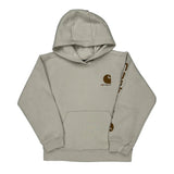 Age 8-10 Carhartt Hoodie - Small Beige Cotton