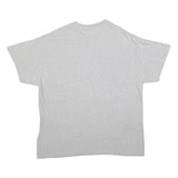 Mens Grey Edison Football Graphic T-Shirt L Short Sleeve Crew Neck Casual Cotton