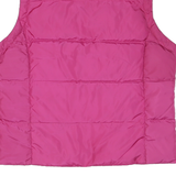 JACOB CONNEXION Womens Pink Quilted Sleeveless Jacket M Polyester Blend Zip