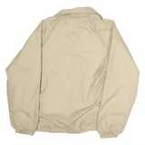 AUBURN Mens Beige Polyester Button Jacket S Plain Lightweight Casual