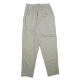 Womens Cotton Beige Regular Fit Straight Leg Trousers W28 L32 Classic Comfort