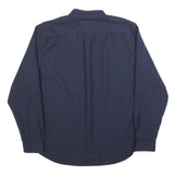 LACOSTE Mens Blue Plain Shirt XL Button-Down Collar Long Sleeve Classic Fit