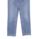 CAT Womens Blue Regular Straight Denim Light W30 L30 Zip Cotton Jeans