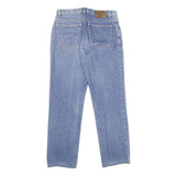 CAT Womens Blue Regular Straight Denim Light W30 L30 Zip Cotton Jeans