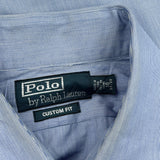Polo By Ralph Lauren Striped Shirt - Large Blue Cotton