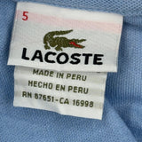 Lacoste Polo Shirt - Large Blue Cotton