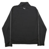 PUMA Mens Black & White Zip Jacket 2XL Polyester Sportswear Classic Fit