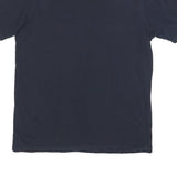 ELLESSE Womens Navy Blue & Pink Graphic T-Shirt UK 12 Short Sleeve Crew Neck