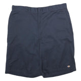 DICKIES Mens Shorts Navy Blue Casual Regular Fit 2XL W42 Workwear Polyester