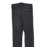 LEVI'S 510 BIG E Mens Black Slim Skinny Denim Cotton Blend Medium W30 L29 Zip