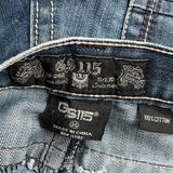 Gs115 Jeans - 36W 31L Blue Cotton