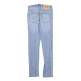 LEVI'S 510 Girls Jeans Blue Slim Skinny Denim Light W25 L28 Cotton Blend Zip