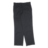 DICKIES Mens Cotton Blend Black Regular Fit Straight Leg Trousers W33 L32