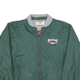 LEVI'S Mens Green Bomber Jacket M Polyester Zip Pocketed Casual Outerwear
