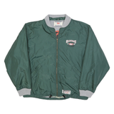 LEVI'S Mens Green Bomber Jacket M Polyester Zip Pocketed Casual Outerwear