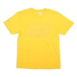 ADIDAS Mens Yellow All Gold Everything Graphic T-Shirt L Short Sleeve Crew Neck